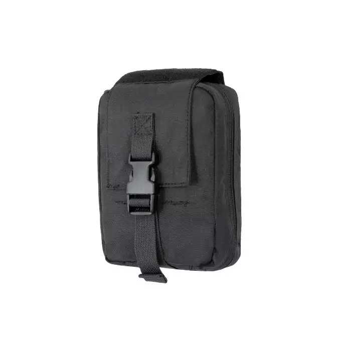 [Zestaw] Modularny Chest Rig Buckle Up - Black [8FIELDS] + Buckle Up potrójna ładownica na magazynki SR25/AR-10/M14/SCAR-H - BK + Ładownica sanitariusza - Black [8FIELDS]