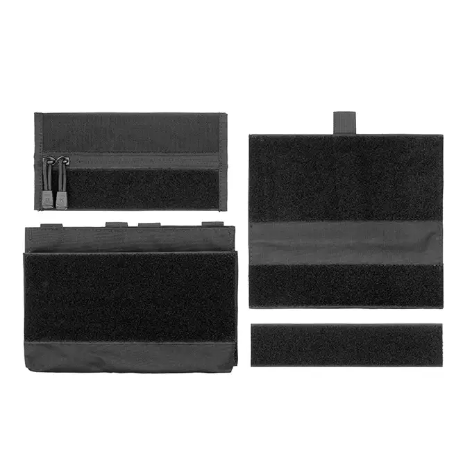 [Zestaw] Prosty Plate Carrier z atrapami miękkich wkładów balistycznych - Olive [8FIELDS] + MOLLE kangurowy panel przedni - Olive [8FIELDS]