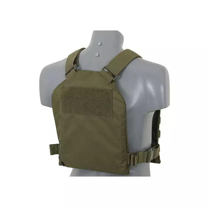 [Zestaw] Prosty Plate Carrier z atrapami miękkich wkładów balistycznych - Olive [8FIELDS] + MOLLE kangurowy panel przedni - Olive [8FIELDS]