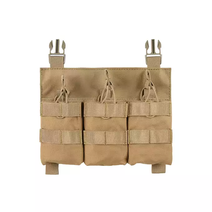 [Zestaw] Modularny Chest Rig Buckle Up - Coyote [8FIELDS] + Buckle Up potrójna ładownica na magazynki SR25/AR-10/M14/SCAR-H - CT + Ładownica sanitariusza - Coyote [8FIELDS] + Ładownica na radio PRC148/152 - Coyote [8FIELDS]
