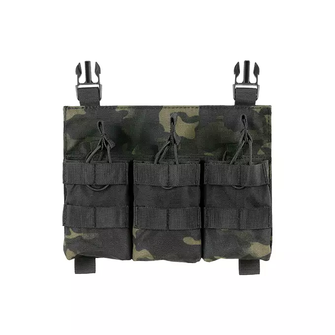 [Zestaw] Modularny Chest Rig Buckle Up - MB [8FIELDS] + Buckle Up potrójna ładownica na magazynki SR25/AR-10/M14/SCAR-H - MB + Ładownica na radio PRC148/152 - MB [8FIELDS]