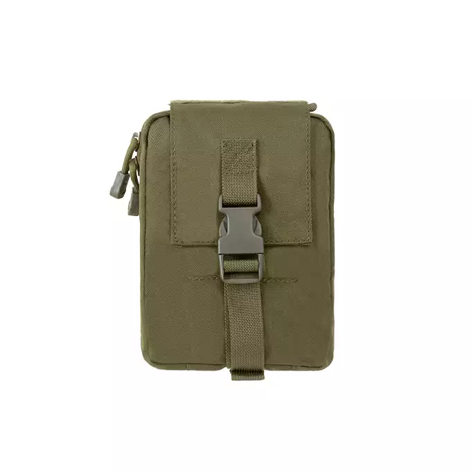 [Zestaw] Modularny Chest Rig Buckle Up - Olive [8FIELDS] + Buckle Up potrójna ładownica na magazynki SR25/AR-10/M14/SCAR-H - OD + Ładownica sanitariusza - Olive [8FIELDS] + Ładownica na radio PRC148/152 - Olive [8FIELDS]