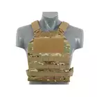 [Set] Simple Plate Carrier with Dummy Soft Armor Inserts - MC + MOLLE Kangaroo Front-Panel - Multicamo [8FIELDS]