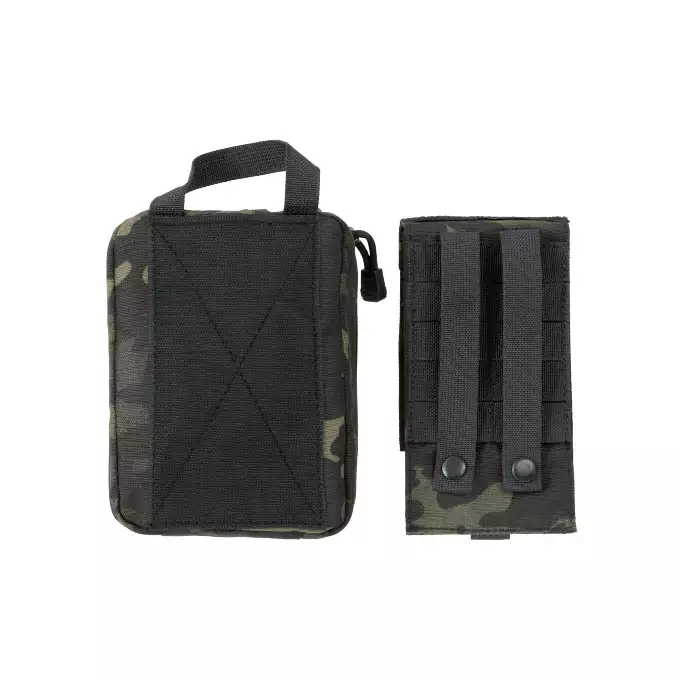 [Zestaw] Modularny Chest Rig Buckle Up - Black [8FIELDS] + Buckle Up potrójna ładownica na magazynki SR25/AR-10/M14/SCAR-H - BK + Ładownica sanitariusza - Black [8FIELDS]