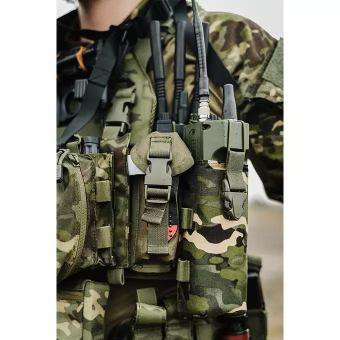 [Zestaw] Modularny Chest Rig Buckle Up - MT [8FIELDS] + Buckle Up potrójna ładownica na magazynki SR25/AR-10/M14/SCAR-H - MT + Ładownica na radio PRC148/152 - MT [8FIELDS]