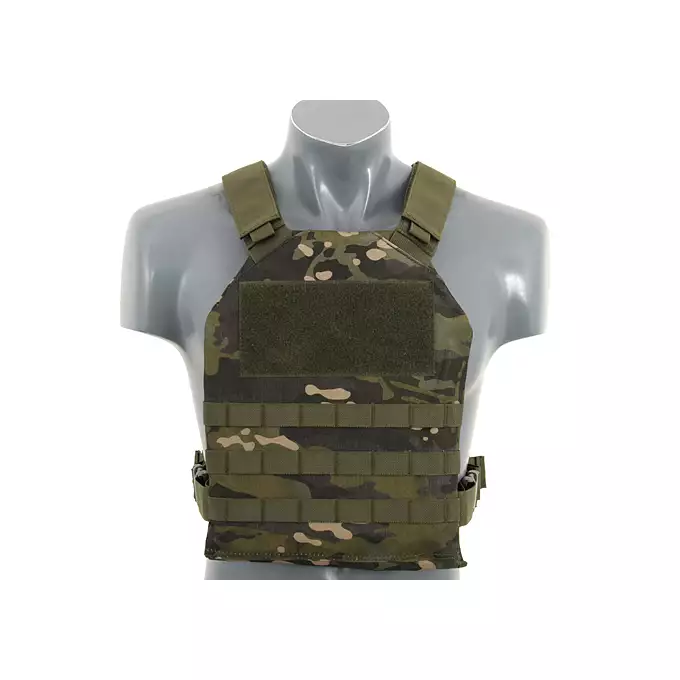 [Zestaw] Prosty Plate Carrier z atrapami miękkich wkładów balistycznych - MT [8FIELDS] + MOLLE kangurowy panel przedni - MT [8FIELDS]