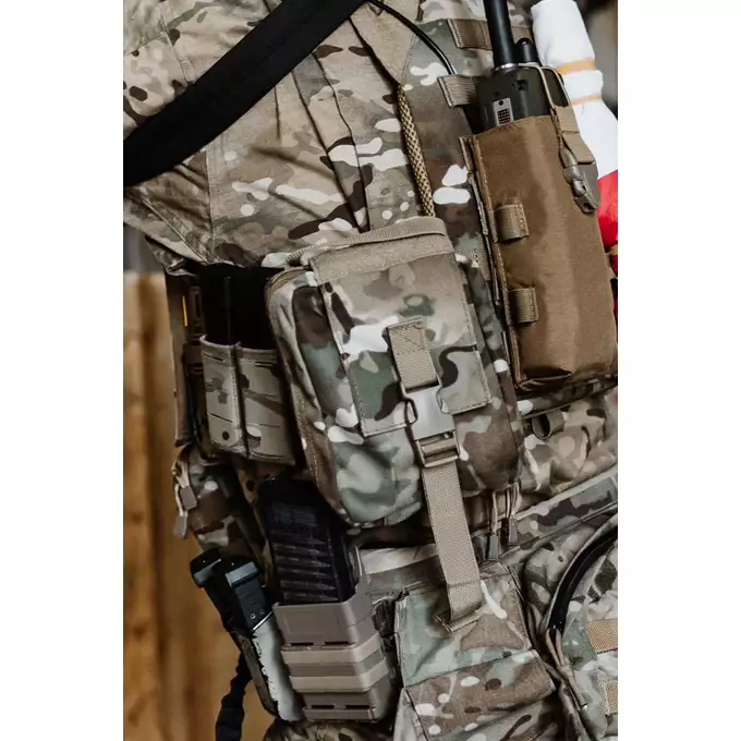 [Zestaw] Modularny Chest Rig Buckle Up - Multicamo [8FIELDS] + Buckle Up potrójna ładownica na magazynki SR25/AR-10/M14/SCAR-H - MC + Ładownica sanitariusza - Multicamo [8FIELDS] + Ładownica na radio PRC148/152 - Multicamo [8FIELDS]