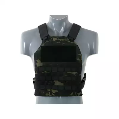[Zestaw] Prosty Plate Carrier z atrapami miękkich wkładów balistycznych - MB + MOLLE kangurowy panel przedni - MB [8FIELDS]