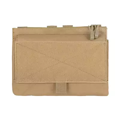 [Zestaw] Prosty Plate Carrier z atrapami miękkich wkładów balistycznych - Coyote [8FIELDS] + MOLLE kangurowy panel przedni - Coyote [8FIELDS]