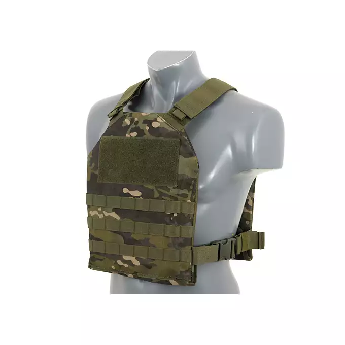 [Zestaw] Prosty Plate Carrier z atrapami miękkich wkładów balistycznych - MT [8FIELDS] + MOLLE kangurowy panel przedni - MT [8FIELDS]