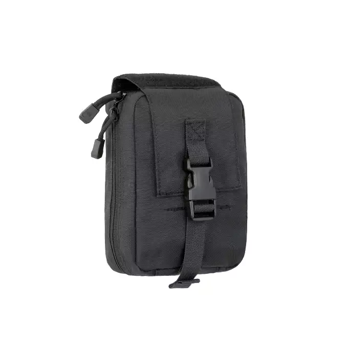 [Zestaw] Modularny Chest Rig Buckle Up - Black [8FIELDS] + Buckle Up potrójna ładownica na magazynki SR25/AR-10/M14/SCAR-H - BK + Ładownica sanitariusza - Black [8FIELDS]