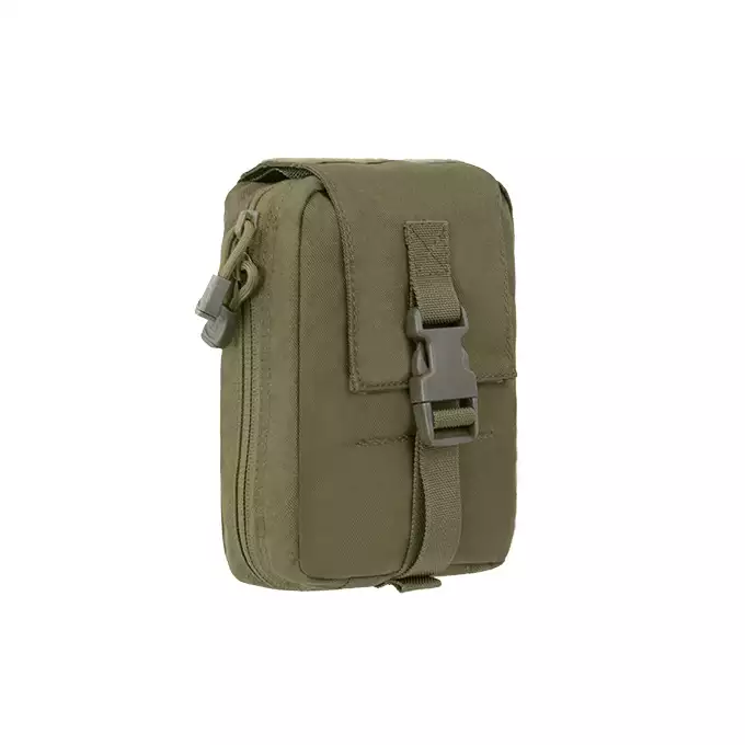 [Zestaw] Modularny Chest Rig Buckle Up - Olive [8FIELDS] + Buckle Up potrójna ładownica na magazynki SR25/AR-10/M14/SCAR-H - OD + Ładownica sanitariusza - Olive [8FIELDS] + Ładownica na radio PRC148/152 - Olive [8FIELDS]