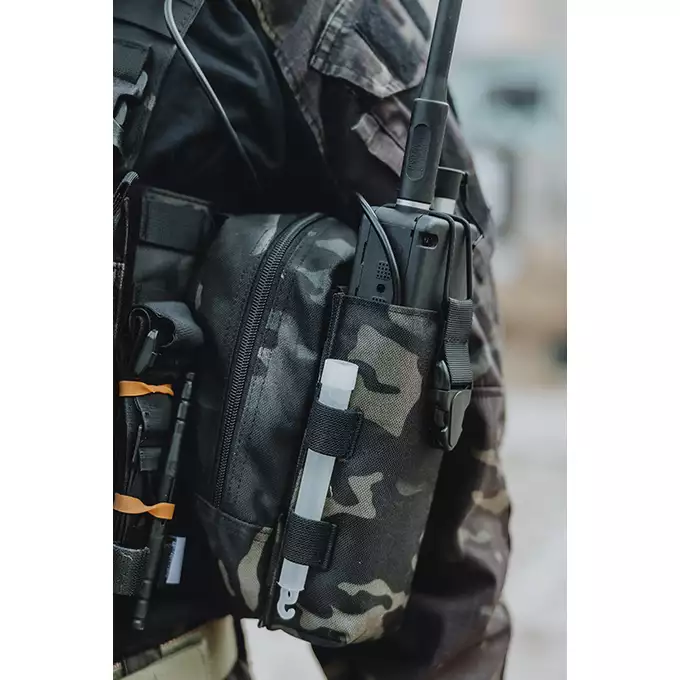[Zestaw] Modularny Chest Rig Buckle Up - MB [8FIELDS] + Buckle Up potrójna ładownica na magazynki SR25/AR-10/M14/SCAR-H - MB + Ładownica na radio PRC148/152 - MB [8FIELDS]