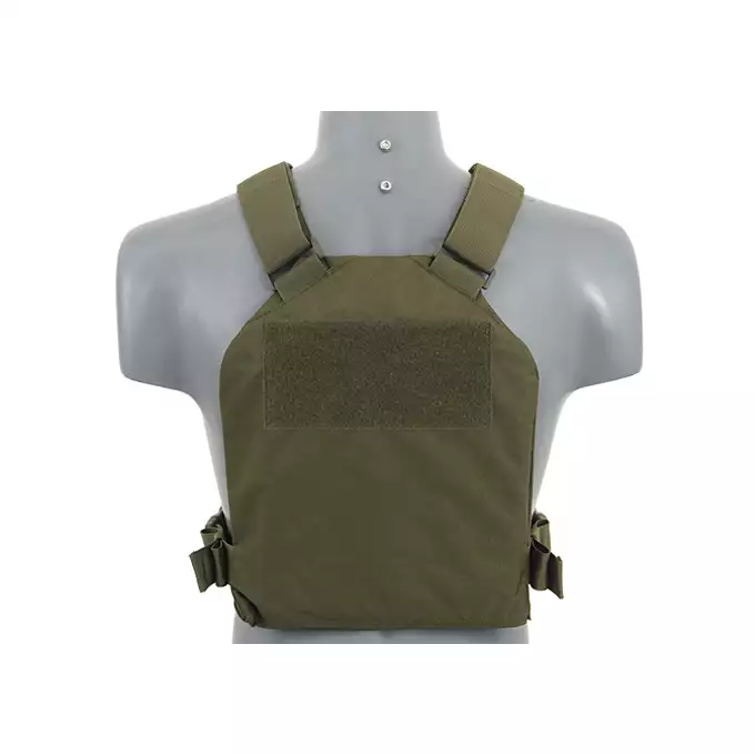 [Zestaw] Prosty Plate Carrier z atrapami miękkich wkładów balistycznych - Olive [8FIELDS] + MOLLE kangurowy panel przedni - Olive [8FIELDS]