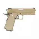 [Zestaw] Replika pistoletu 3303 z systemem Gas Blowback (GBB) - Tan [Golden Eagle] + 25-kulkowy magazynek na Green Gaz do Hi-Capa [Golden Eagle]