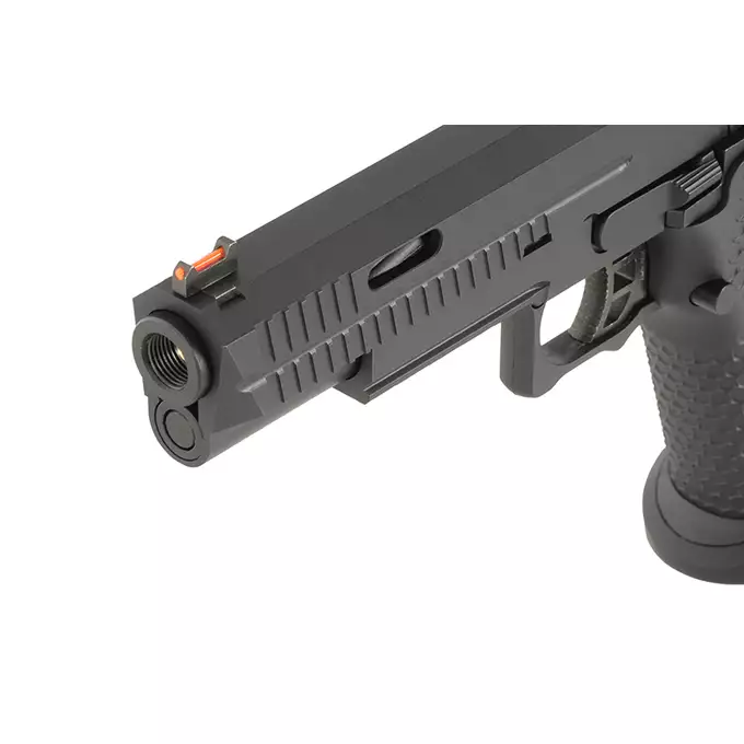 [Zestaw] Replika pistoletu 3331 z systemem Gas Blowback (GBB) - Black [Golden Eagle] + 25-kulkowy magazynek na Green Gaz do Hi-Capa [Golden Eagle]