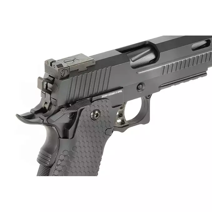 [Zestaw] Replika pistoletu 3331 z systemem Gas Blowback (GBB) - Black [Golden Eagle] + 25-kulkowy magazynek na Green Gaz do Hi-Capa [Golden Eagle]