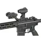 [Zestaw] Celownik kolimatorowy Maverick Gen2 1x22 - Black [Vector Optics] + Wysoki montaż pod celowniki Red Dot i lasery PEQ [WADSN]