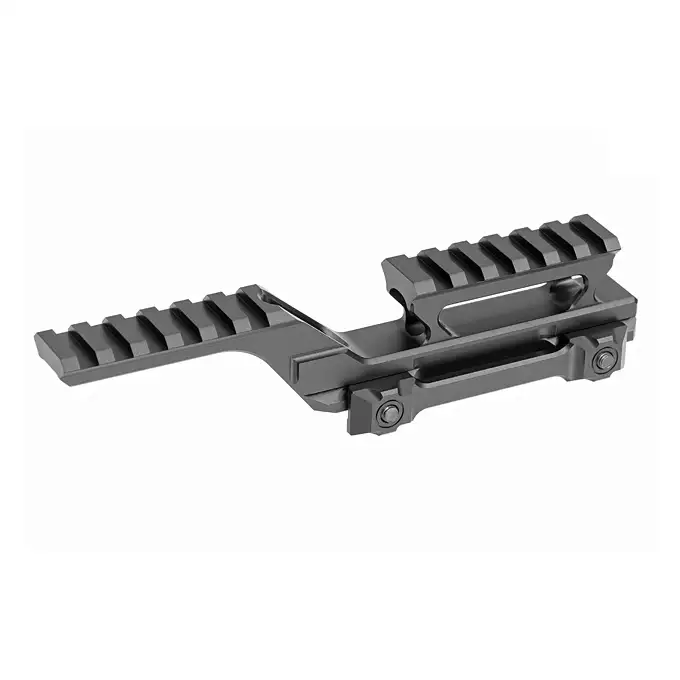 [Set] Holo Weapon Sight mod.8 - Black [PCS] + Medium mount for Red Dot and PEQ Box - Black [WADSN]