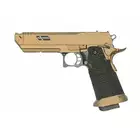 [Zestaw] Replika pistoletu 3355 z systemem Gas Blowback (GBB) - Desert [Golden Eagle] + 25-kulkowy magazynek na Green Gaz do Hi-Capa [Golden Eagle]