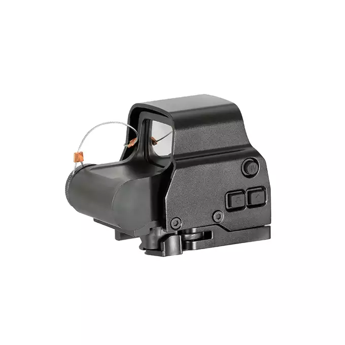 [Set] Holo Weapon Sight mod.8 - Black [PCS] + Medium mount for Red Dot and PEQ Box - Black [WADSN]