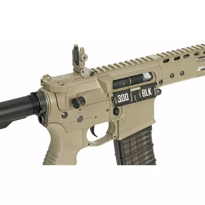[Zestaw] Replika karabinka Noveske 10.5" Gen III Shorty 300BLK - Tan [EMG] + 210-kulkowe magazynki mid-cap Daniel Defense M4/AR-15, Zestaw 6 szt. [EMG]