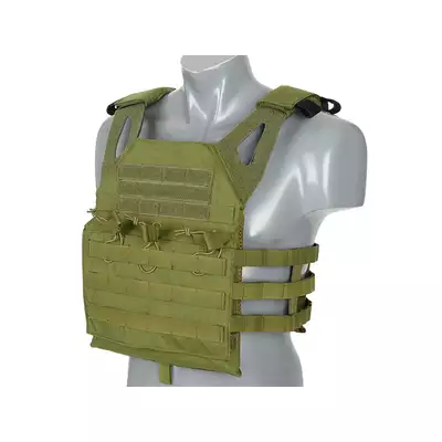[Zestaw] Jump Plate Carrier V2 z atrapami płyt balistycznych - Olive + Szturmowy panel na plecy Mod.2 - Olive [8FIELDS PREMIUM] + Ładownica administracyjna dużej pojemności - Olive  [8FIELDS PREMIUM] + Duża ładownica ogólnego przeznaczenia - Olive [8FIELDS PREMIUM]