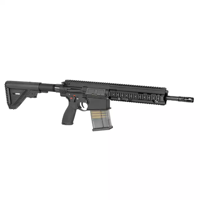 [Zestaw] EC-202 replika ciężkiego karabinu szturmowego - Black [E&amp;C] + Polimerowy Magazynek Mid-Cap na 110 kulek do EC202, EC203, EC204 [EC]