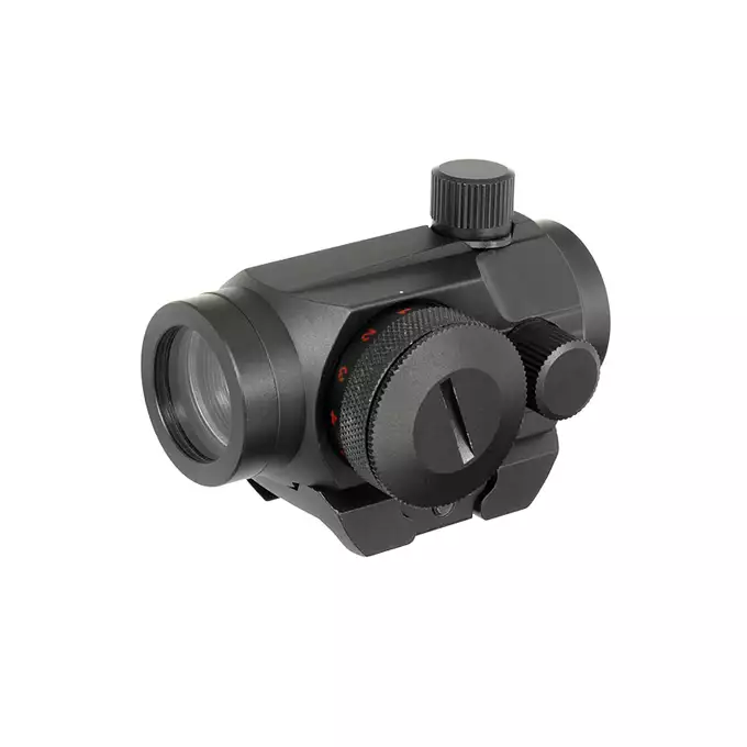 [Zestaw] QD Celownik kolimatorowy 1x28 - wysoki/niski [PCS] + Średni montaż pod celowniki Red Dot i Lasery PEQ [WADSN]