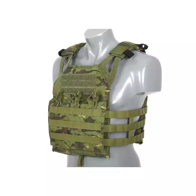 [Set] Jump Plate Carrier V2 - Multicam Tropic [8FIELDS PREMIUM] + Assault Back Panel Mod.2 - Multicam Tropic [8FIELDS PREMIUM] + Large-Capacity GP Admin Pouch - Multicam Tropic [8FIELDS PREMIUM] + Large GP Pouch - Multicam Tropic [8FIELDS PREMIUM]