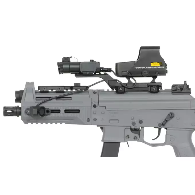 [Zestaw] Celownik kolimatorowy Centurion 1x30 [Vector Optics] + Średni montaż pod celowniki Red Dot i Lasery PEQ [WADSN]