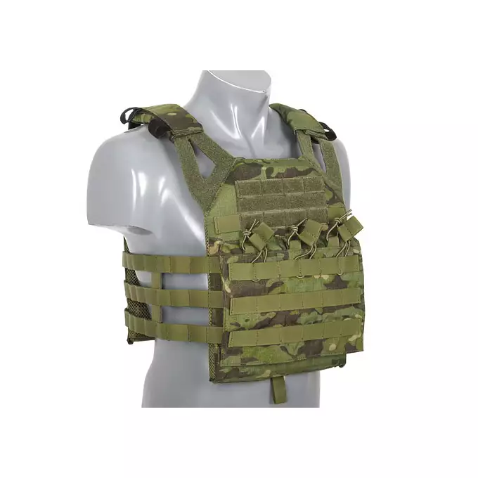 [Set] Jump Plate Carrier V2 - Multicam Tropic [8FIELDS PREMIUM] + Assault Back Panel Mod.2 - Multicam Tropic [8FIELDS PREMIUM] + Large-Capacity GP Admin Pouch - Multicam Tropic [8FIELDS PREMIUM] + Large GP Pouch - Multicam Tropic [8FIELDS PREMIUM]