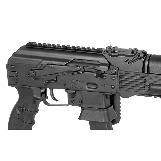 [Zestaw] AT-PPK20-PE z optycznym mosfetem PERUN, szybkostrzelność 25 strz./sek. [Arcturus] + Magazynek EMM o zmiennej pojemności 30/95 kulek do AT-PP19-1