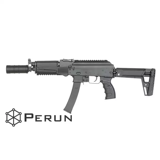 [Zestaw] AT-PPK20-PE z optycznym mosfetem PERUN, szybkostrzelność 25 strz./sek. [Arcturus] + Magazynek EMM o zmiennej pojemności 30/95 kulek do AT-PP19-1