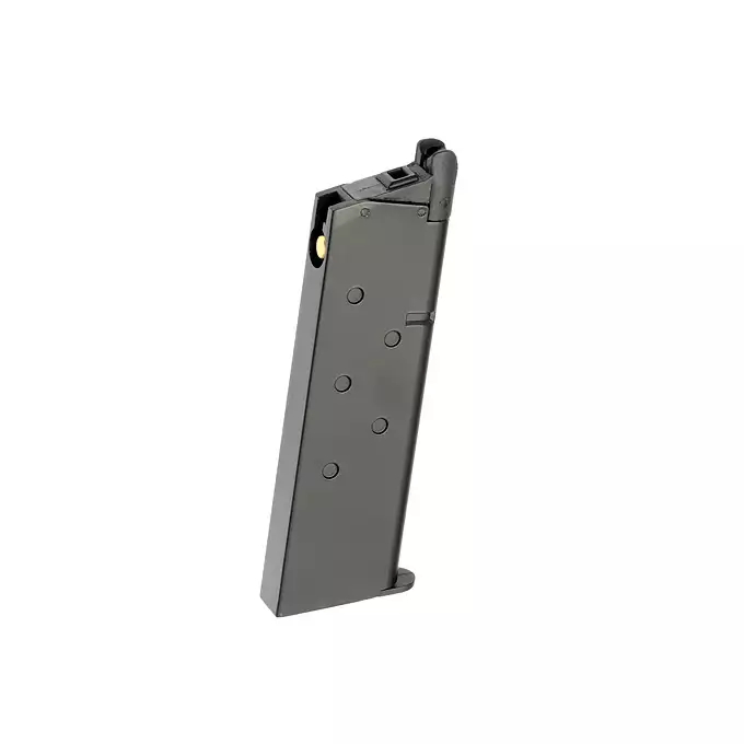 [Zestaw] Replika pistoletu 1911 z systemem Gas Blowback (GBB) - Black [Golden Eagle] + 20-kulkowy magazynek na Green Gaz do 1911 [Golden Eagle]