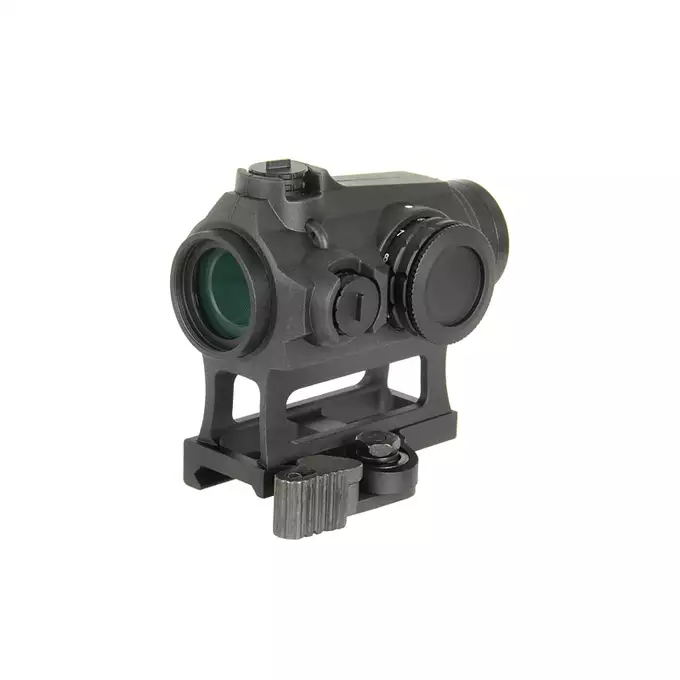 [Zestaw] Celownik kolimatorowy Maverick Gen3 1x22 MIL - Black [Vector Optics] + Wysoki montaż pod celowniki Red Dot i lasery PEQ [WADSN]