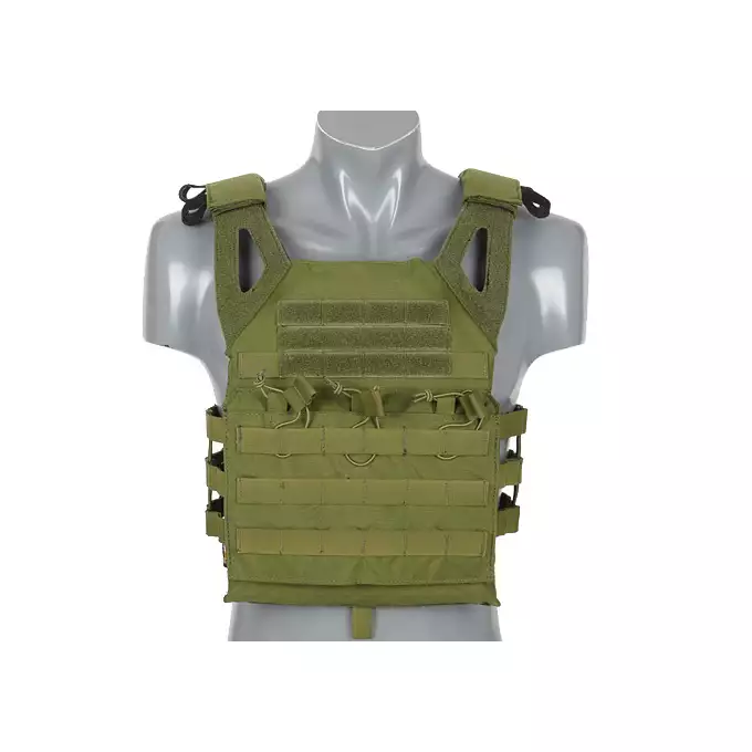 [Zestaw] Jump Plate Carrier V2 z atrapami płyt balistycznych - Olive + Szturmowy panel na plecy Mod.2 - Olive [8FIELDS PREMIUM] + Ładownica administracyjna dużej pojemności - Olive  [8FIELDS PREMIUM] + Duża ładownica ogólnego przeznaczenia - Olive [8FIELDS PREMIUM]