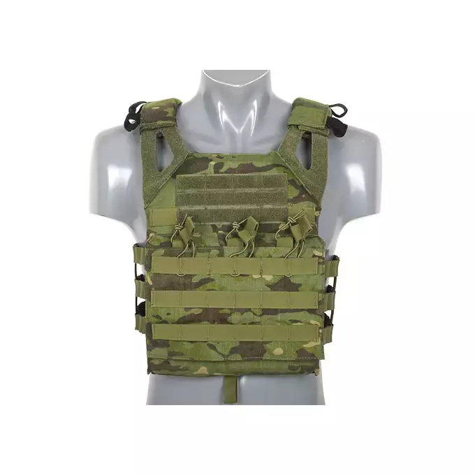 [Set] Jump Plate Carrier V2 - Multicam Tropic [8FIELDS PREMIUM] + Assault Back Panel Mod.2 - Multicam Tropic [8FIELDS PREMIUM] + Large-Capacity GP Admin Pouch - Multicam Tropic [8FIELDS PREMIUM] + Large GP Pouch - Multicam Tropic [8FIELDS PREMIUM]