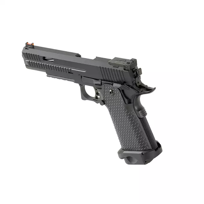 [Zestaw] Replika pistoletu 3331 z systemem Gas Blowback (GBB) - Black [Golden Eagle] + 25-kulkowy magazynek na Green Gaz do Hi-Capa [Golden Eagle]