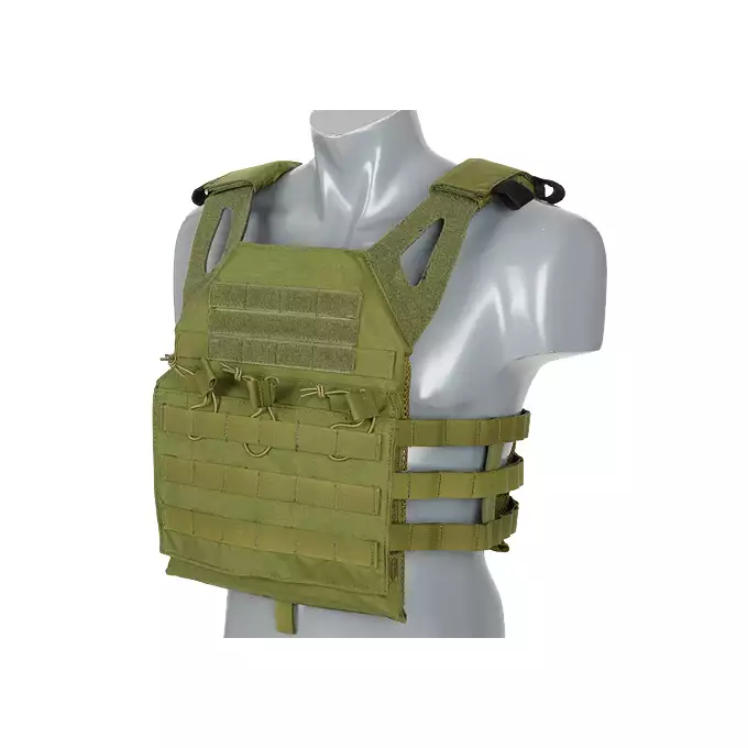 [Zestaw] Jump Plate Carrier V2 z atrapami płyt balistycznych - Olive + Szturmowy panel na plecy Mod.2 - Olive [8FIELDS PREMIUM] + Ładownica administracyjna dużej pojemności - Olive  [8FIELDS PREMIUM] + Duża ładownica ogólnego przeznaczenia - Olive [8FIELDS PREMIUM]