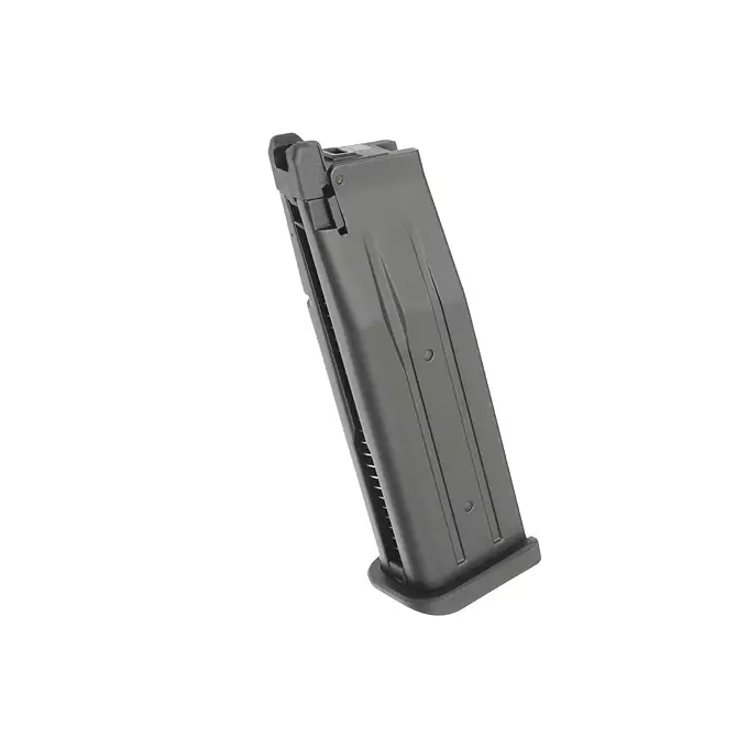 [Zestaw] Replika pistoletu 3301 z systemem Gas Blowback (GBB) - Black [Golden Eagle] + 25-kulkowy magazynek na Green Gaz do Hi-Capa [Golden Eagle]