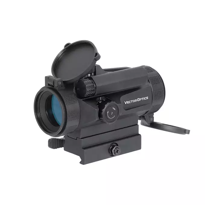 [Zestaw] CELOWNIK KOLIMATOROWY NAUTILUS 1X30 QD [Vector Optics] + Średni montaż pod celowniki Red Dot i Lasery PEQ [WADSN]