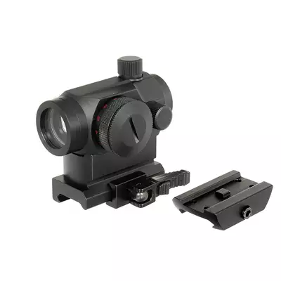 [Zestaw] QD Celownik kolimatorowy 1x28 - wysoki/niski [PCS] + Średni montaż pod celowniki Red Dot i Lasery PEQ [WADSN]
