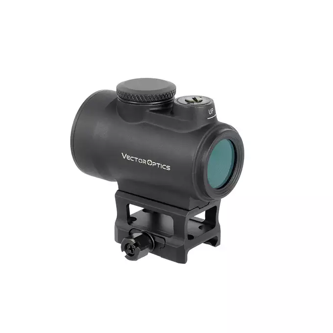 [Zestaw] Celownik kolimatorowy Centurion 1x30 [Vector Optics] + Średni montaż pod celowniki Red Dot i Lasery PEQ [WADSN]