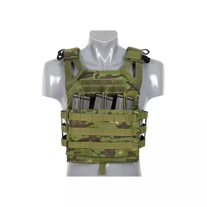 [Set] Jump Plate Carrier V2 - Multicam Tropic [8FIELDS PREMIUM] + Assault Back Panel Mod.2 - Multicam Tropic [8FIELDS PREMIUM] + Large-Capacity GP Admin Pouch - Multicam Tropic [8FIELDS PREMIUM] + Large GP Pouch - Multicam Tropic [8FIELDS PREMIUM]