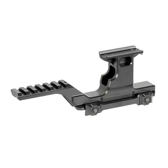 [Zestaw] Kompaktowy celownik Mikro do szybkiego montażu - Black [PCS] + Wysoki montaż pod celowniki Red Dot i lasery PEQ [WADSN]