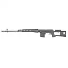 Réplica de fusil précision SVD Bolt Action - Black [AGM]