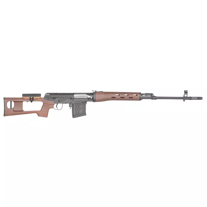 SVD Airsoft Bolt Action Sniper Rifle - Plastic Wood Version [AGM]