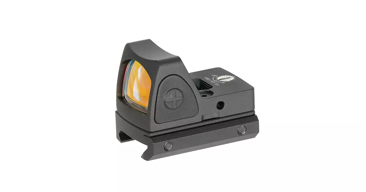 Viseur Point Rouge Mini Reflex KinZon - 2 MOA, 12 Réglages Luminosité, Compatible Rail Picatinny/Weaver 20-22mm