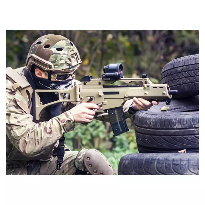 [Set] 608 - TAN [J.G.Works] + DMAG G36 30/130rds Variable-Cap Magazine - BK